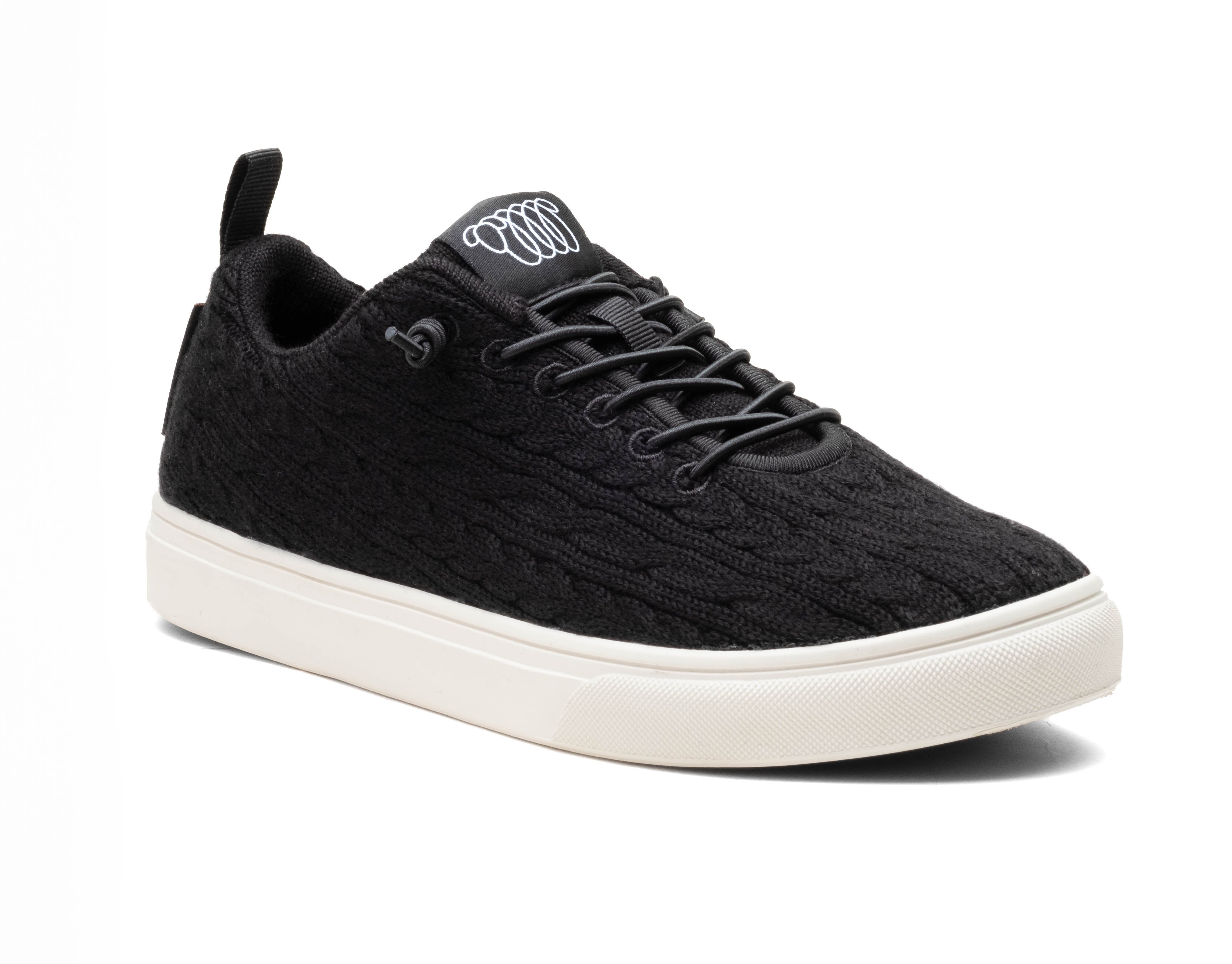 jet merino wool cooma with breathable fabric, white sole, and back pull tab for easy wear.