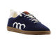 Navy Ecru Merino Wool